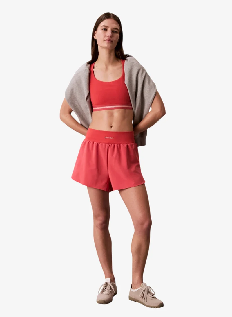 Calvin Klein Sports Wine Blossom 2In1 Icon Sport Shorts for Women | Best Price UAE