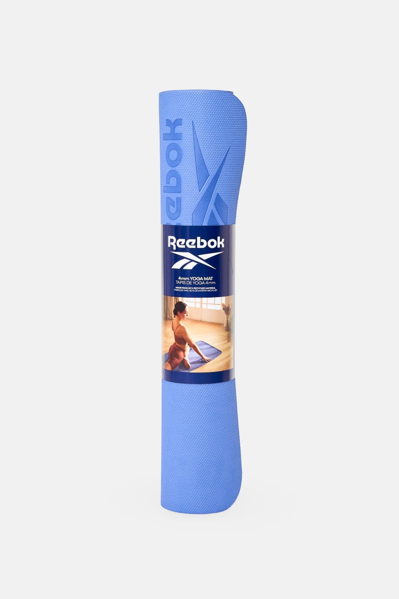 Reebok Women 4 mm Training Yoga Mat, Dark Blue  - Image 1