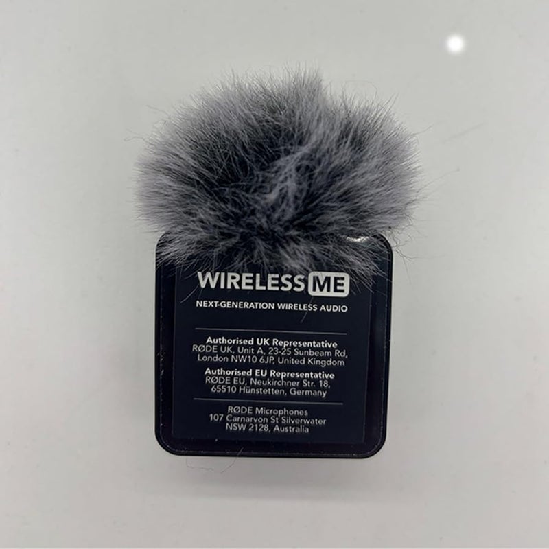 Black Plush Microphone Windscreen Cover For Podcasting And Collar Clip Mics - Image 5