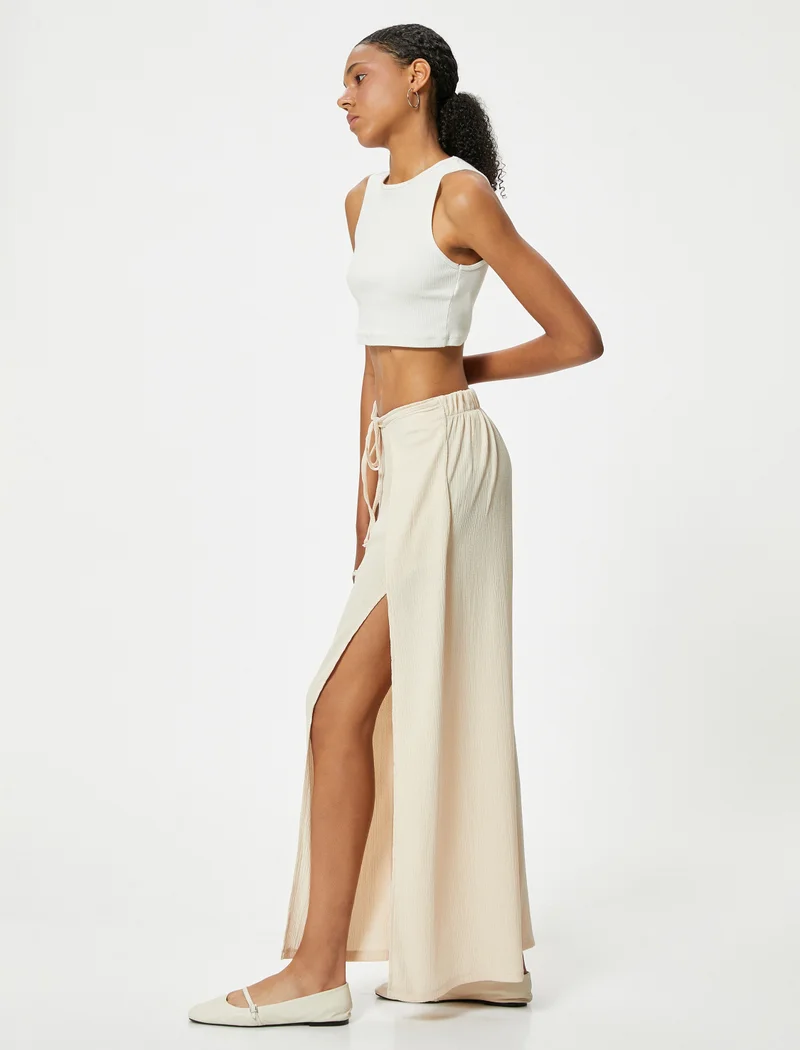 Koton Koton | Drawstring Waist High Waist Trousers