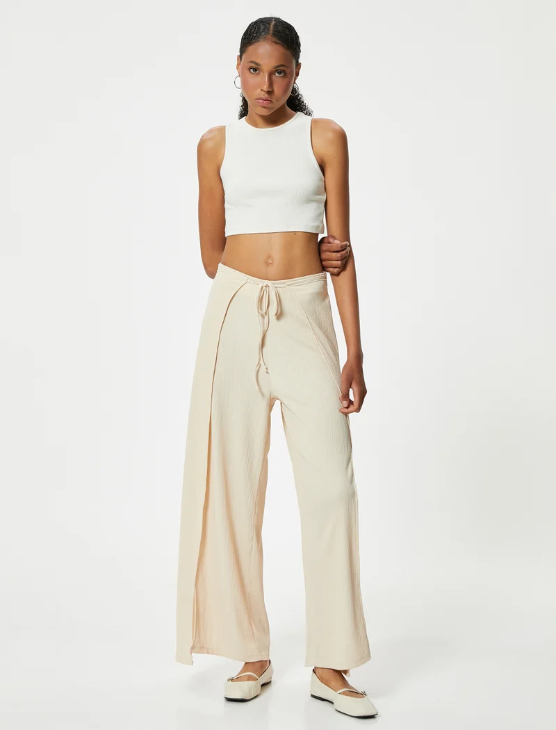 Koton Koton | Drawstring Waist High Waist Trousers