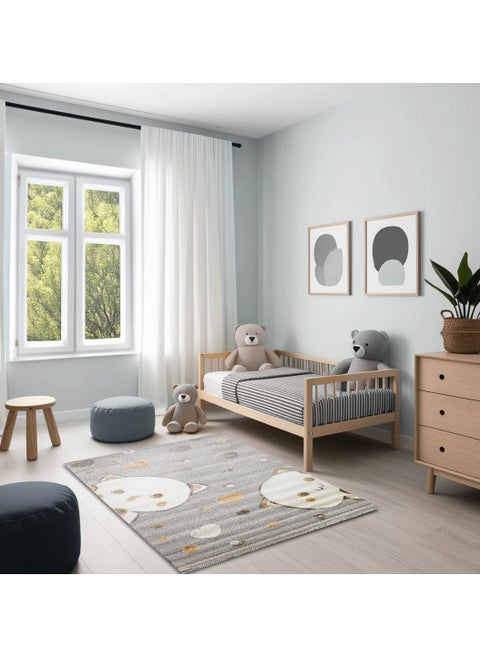 Lavita Rug is made of safe materials, free of harmful substances to give your child a clean environment to play and relax, Grey