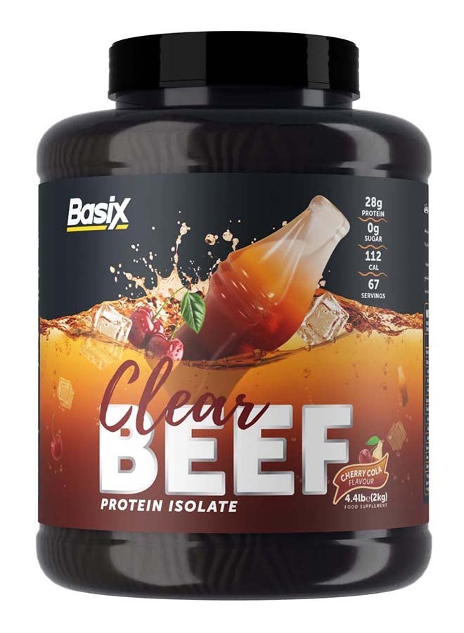 Basix Exclusive Bunde Offer - Beef Protein Isolate Cherry Cola Flavour 4.4lb and Pure Creatine Unflavored 500 Gm - Image 2