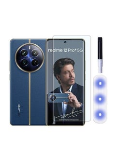 UV Full Curved Edge Tempered Glass Shield Easy Install Kit for Realme 12 Pro+ Plus