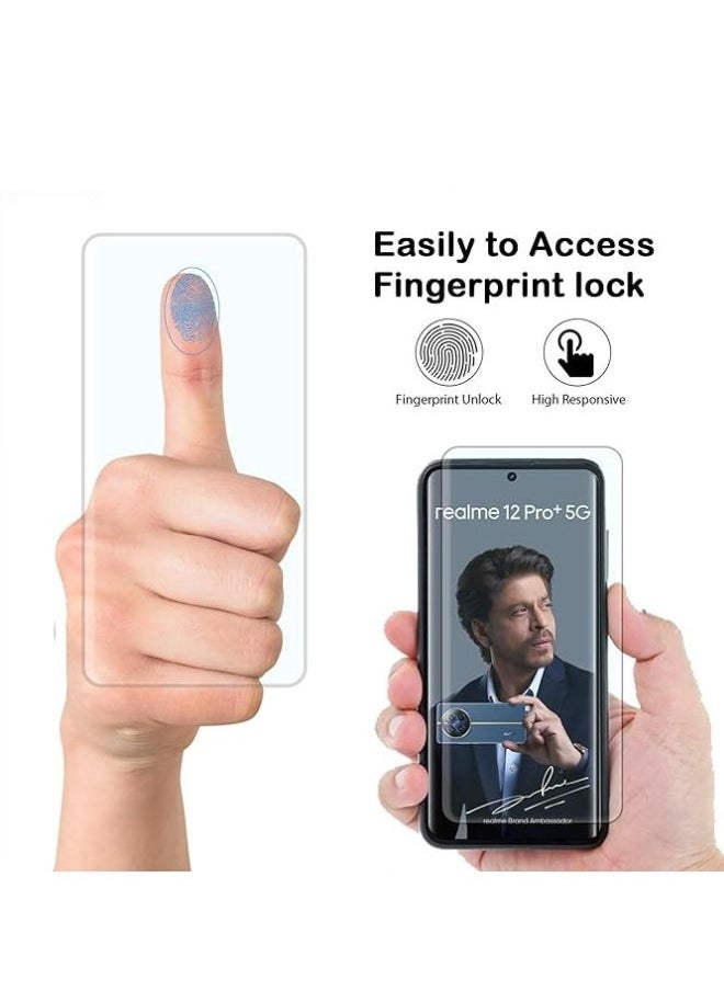 Generic - UV Full Curved Edge Tempered Glass Shield Easy Install Kit for Realme 12 Pro+ Plus - Image 1