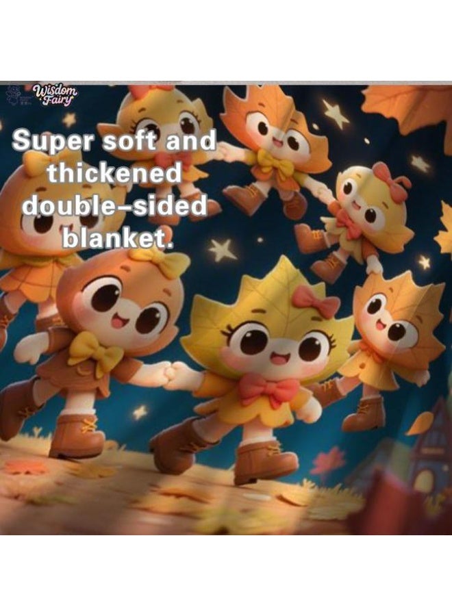 general Wisdom Fairy (latest) flannel thin blanket (warm and comfortable, suitable for sleep, game use, dust and sandproof) 150cm*200cm - 34 - Image 1