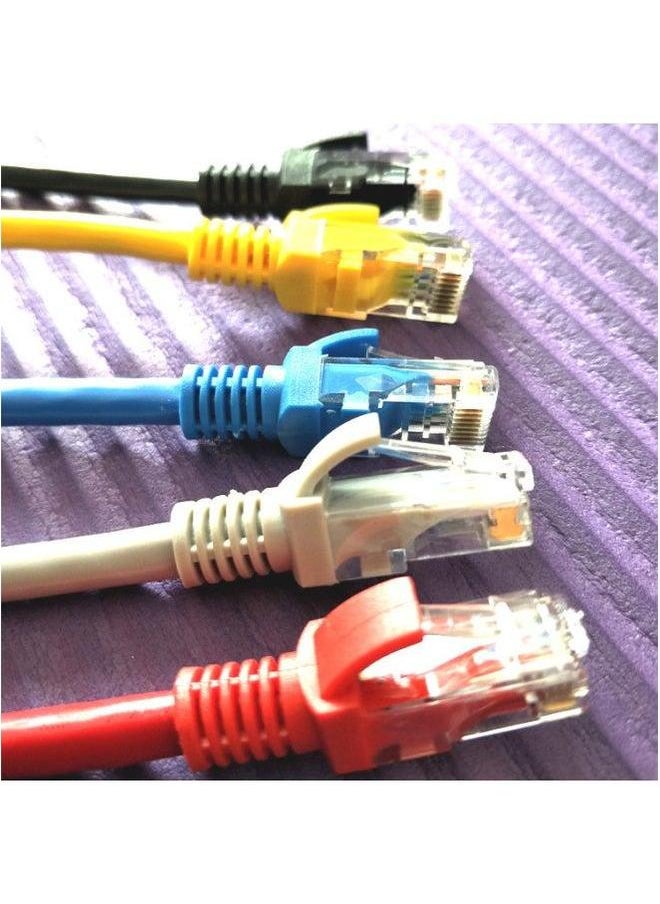 Generic Super Class 5 Oxygen-free Copper Finished Product Network Jumper 0.2 0.3 0.5 0.8 1 1.5 2 2.5 3 6 M-Color:Super Five Double Shield Gray-Line Length:0.5 M  - Image 1