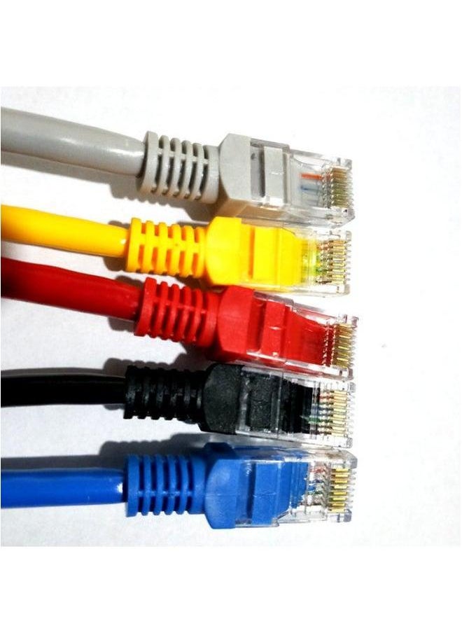 Generic Super Class 5 Oxygen-free Copper Finished Product Network Jumper 0.2 0.3 0.5 0.8 1 1.5 2 2.5 3 6 M-Color:Super Five Double Shield Gray-Line Length:0.5 M  - Image 4