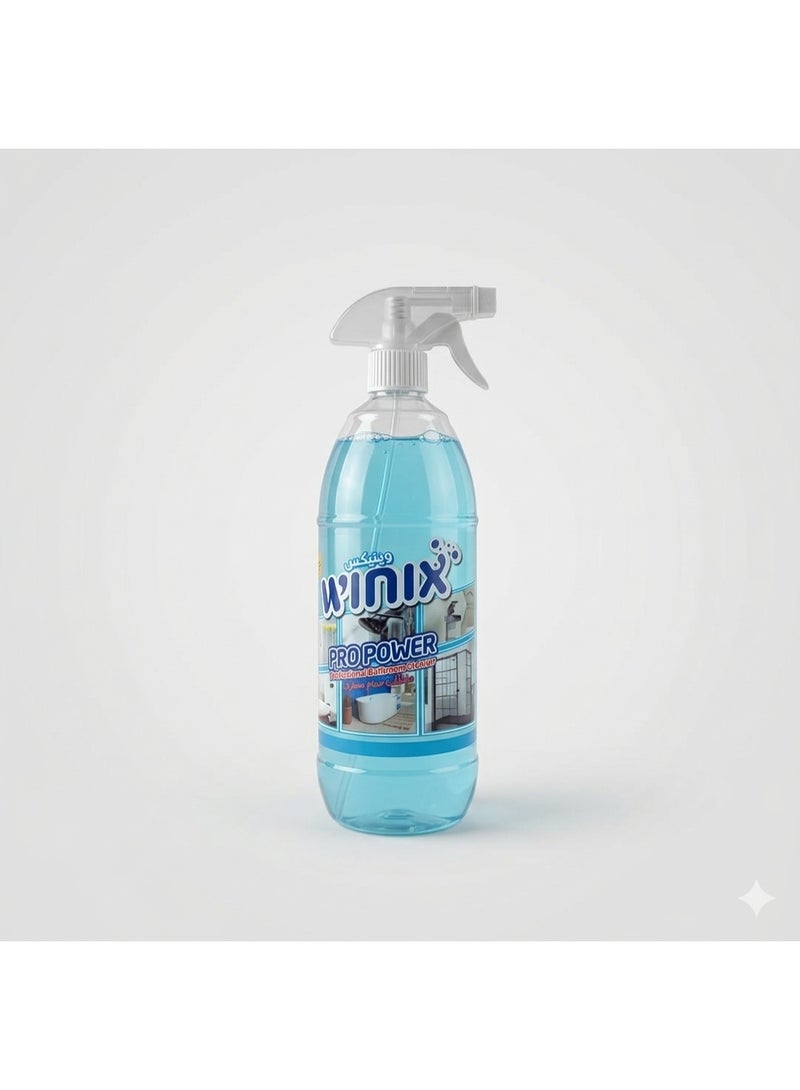 WINIX Pro Power Professional Bathroom Flash Toilet Wc Cleaner – Deep Descaling & Lime Scale Remover, 1L Spray Bottle - Image 1