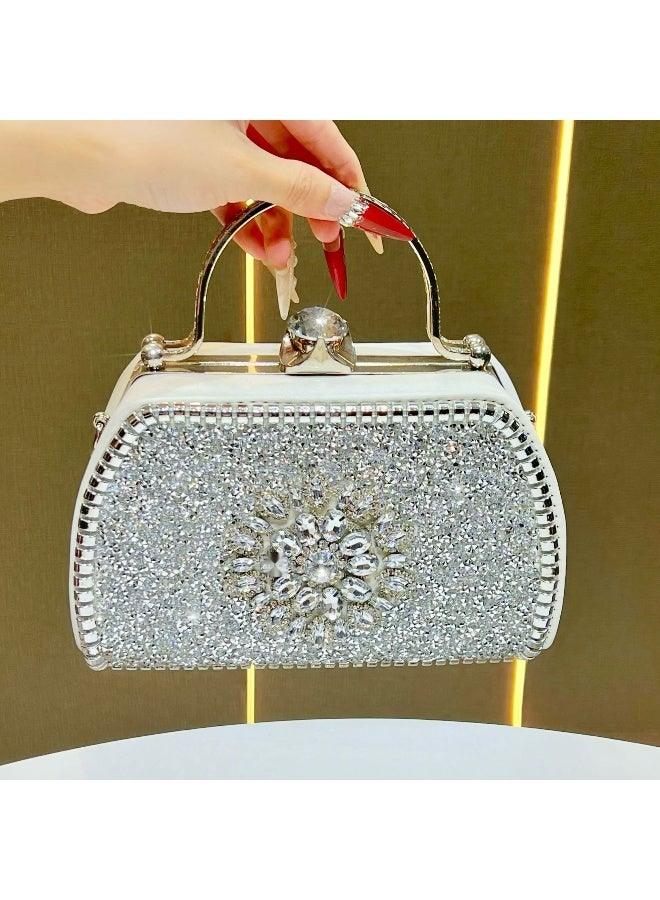 New European and American Style Shiny Rhinestone Evening Clutch Bag