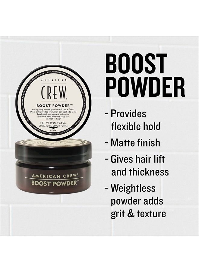 AMERICAN CREW بودرة تعزيز الشعر للرجال من أمريكان كرو، توفر رفع وحجم، 0.3 أونصة - Image 3