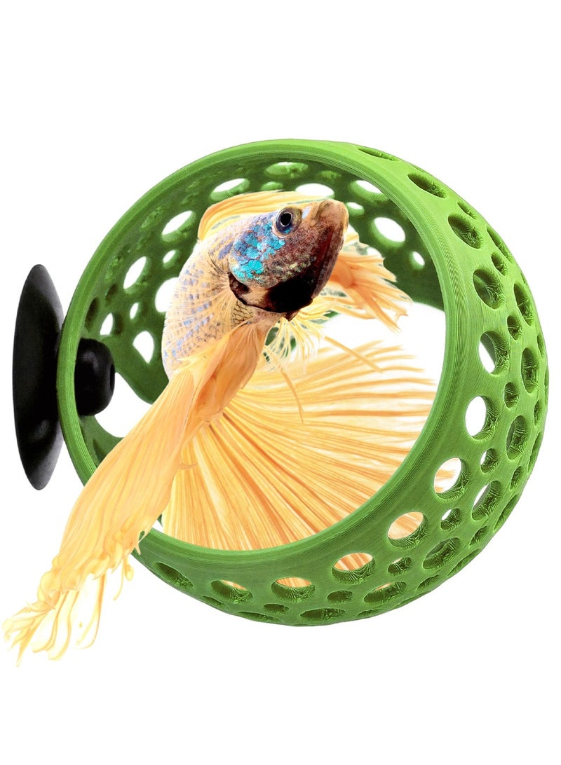 نجم ستايل كهف بيتا الكهف | مخبأ حوض السمك وزخرفة الأرجوحة الشبكية ، حوض سباحة لسمك البيتا والأسماك الصغيرة والروبيان - زينة حوض السمك مع حامل نباتات - Image 1