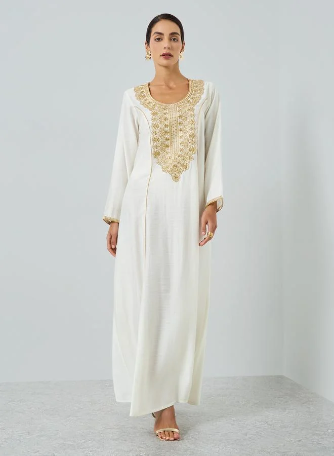 مكسيم كريشن جلابية مطرزة بالخيوط