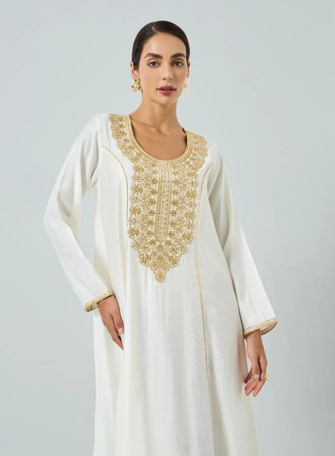 مكسيم كريشن جلابية مطرزة بالخيوط