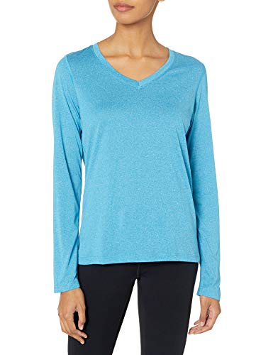 Hanes womens O9309 athletic shirts, Underwater Blue Heather, Large US - Image 4
