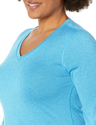 Hanes womens O9309 athletic shirts, Underwater Blue Heather, Large US - Image 3