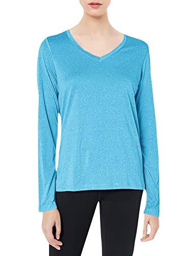 Hanes womens O9309 athletic shirts, Underwater Blue Heather, Large US - Image 1
