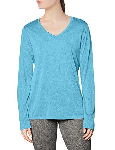 Hanes womens O9309 athletic shirts, Underwater Blue Heather, Large US - Image 2