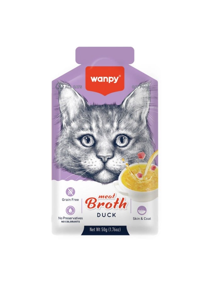 Wanpy Wanpy Meat Broth for Cats – Duck Flavor, 50g 