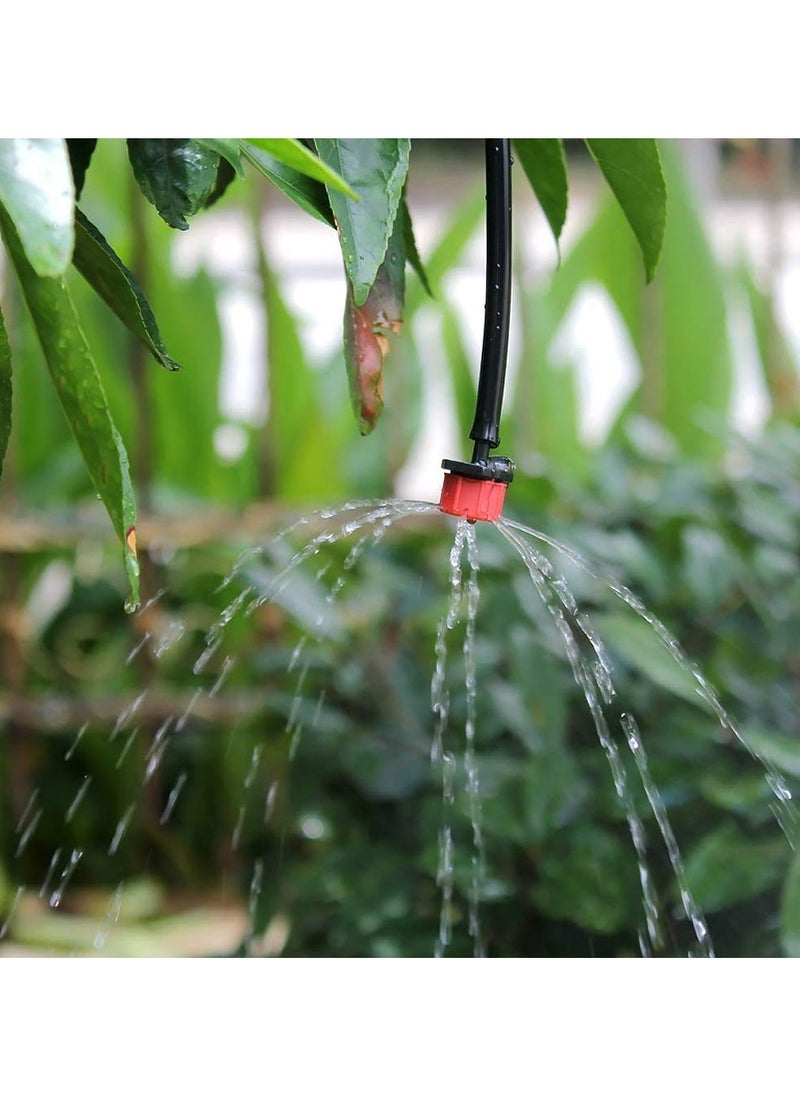 Scrolls - Irrigation Drippers, 100pcs Adjustable Irrigation Sprinklers Drip Irrigation System Kit Micro Flow Drip Head Irrigation Mist Nozzles for Vegetable Gardens or Flower Beds - Image 1