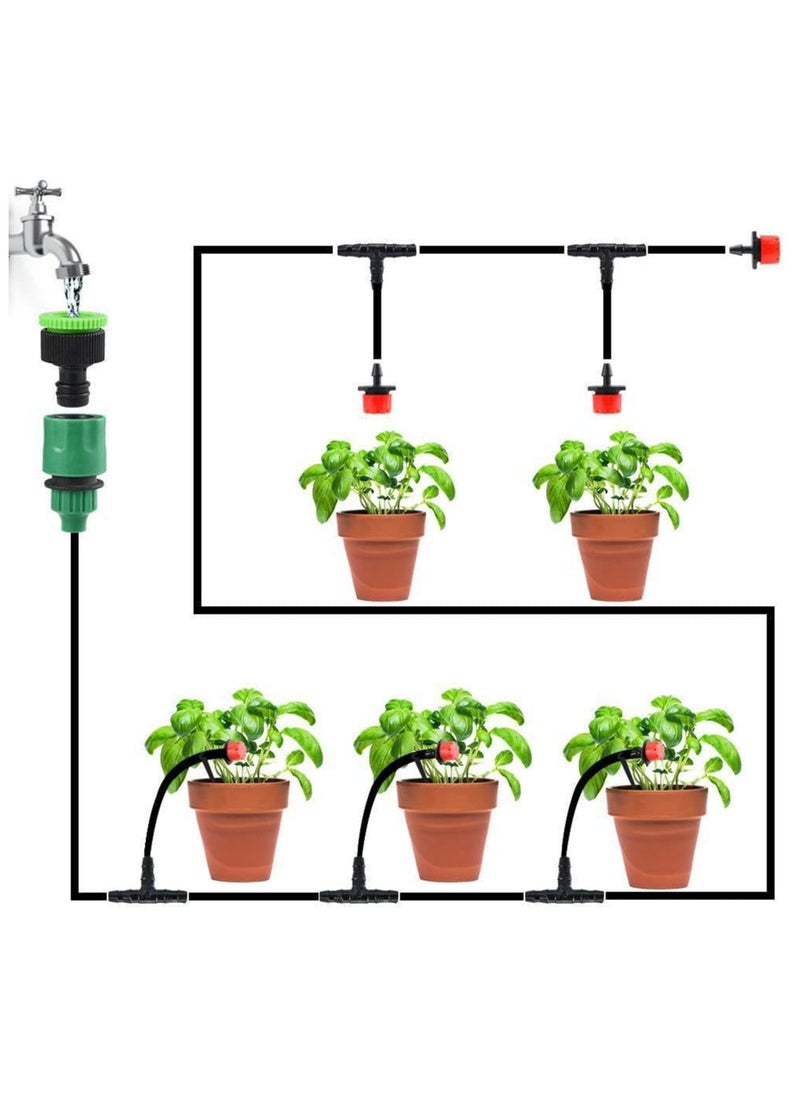 Scrolls - Irrigation Drippers, 100pcs Adjustable Irrigation Sprinklers Drip Irrigation System Kit Micro Flow Drip Head Irrigation Mist Nozzles for Vegetable Gardens or Flower Beds - Image 1