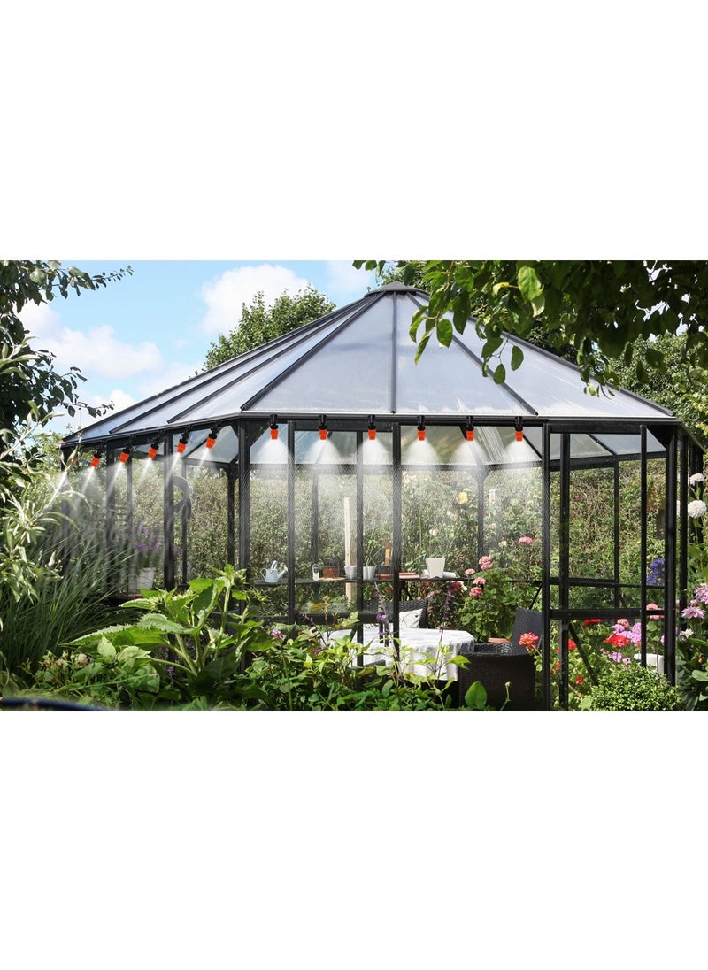 Scrolls - Irrigation Drippers, 100pcs Adjustable Irrigation Sprinklers Drip Irrigation System Kit Micro Flow Drip Head Irrigation Mist Nozzles for Vegetable Gardens or Flower Beds - Image 1