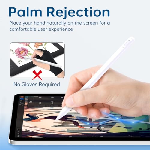 Uogic Stylus Pen with Shortcut Function, Active Pencil for iPad 6/7/8/9/10, Pro 11"/12.9", Air 3/4/5, mini 5/6, Pro M4, Air M2 - Image 5