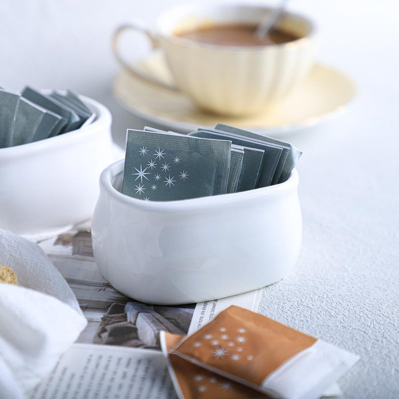 Sizikato Pure White Porcelain Sugar Packet Holder Tea Bag Bowl 37 Inches - Image 4