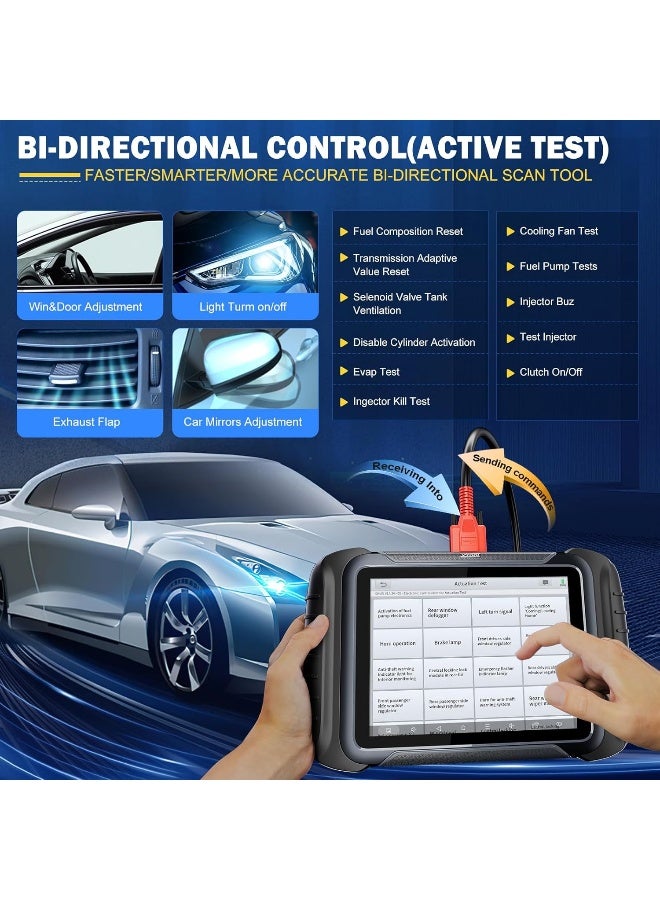 XTOOL XTOOL D8S OBD2 Scanner: 2025 Bidirectional Car Diagnostic Tool 2.0  - Image 5