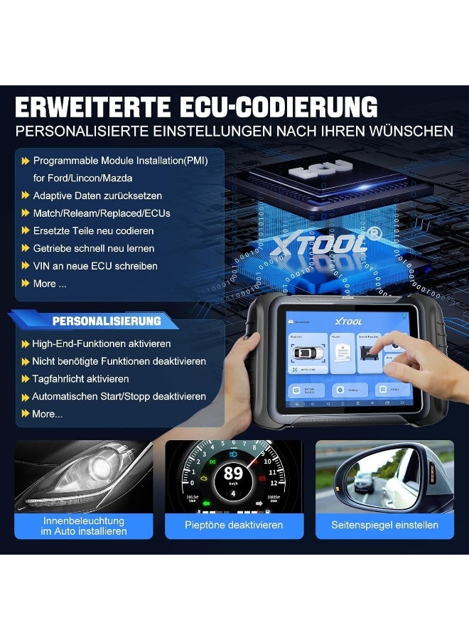 XTOOL XTOOL D8S OBD2 Scanner: 2025 Bidirectional Car Diagnostic Tool 2.0  - Image 3