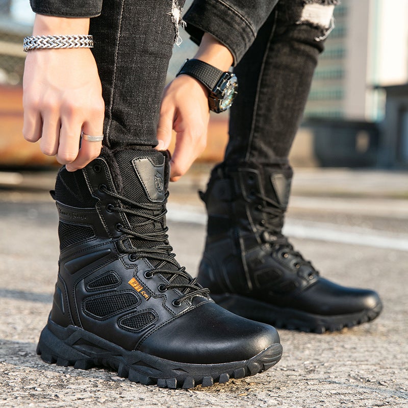 Large Size Men'S Boots Breathable Anti-Ski Boots Thickened Heel Outdoor Lightweight Travel Snow Boots For Men - Image 4