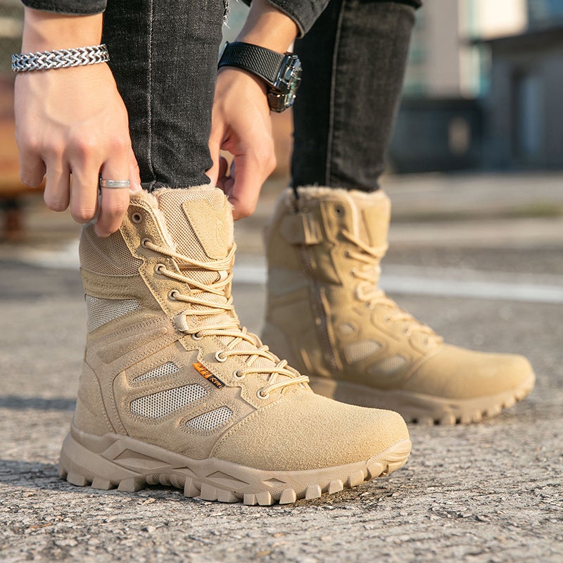 Large Size Men'S Boots Breathable Anti-Ski Boots Thickened Heel Outdoor Lightweight Travel Snow Boots For Men - Image 5