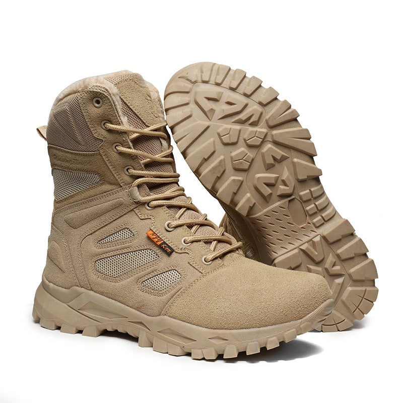 Large Size Men'S Boots Breathable Anti-Ski Boots Thickened Heel Outdoor Lightweight Travel Snow Boots For Men - Image 1