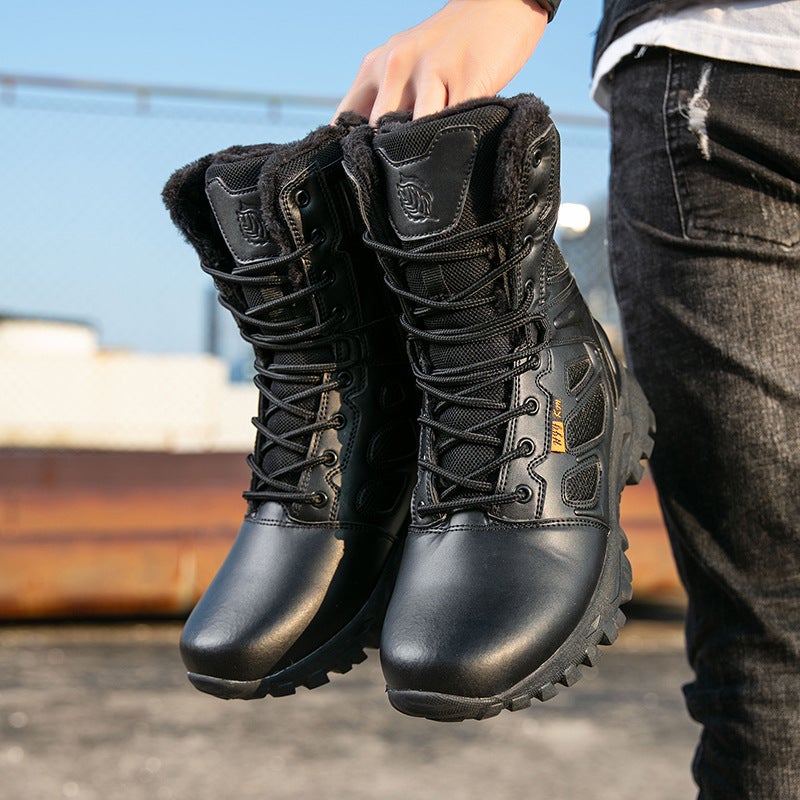 Large Size Men'S Boots Breathable Anti-Ski Boots Thickened Heel Outdoor Lightweight Travel Snow Boots For Men - Image 3