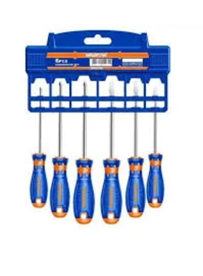 6-Piece Screwdriver Set – Rubber Grip