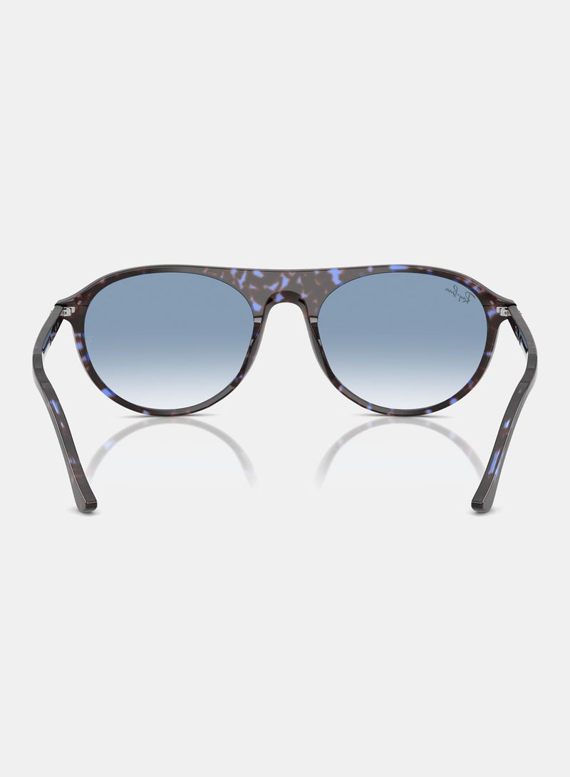 راي بان Unisex Full-rimed Aviator Sunglasses 2215, 56, 1430, 3F - Image 4