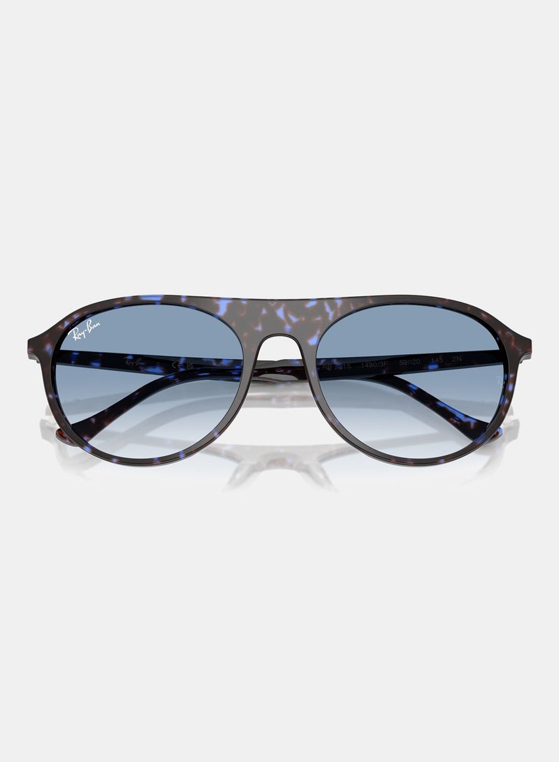 راي بان Unisex Full-rimed Aviator Sunglasses 2215, 56, 1430, 3F - Image 5