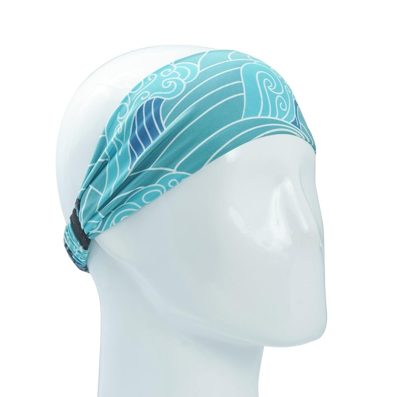 Coreteq Printed Multifunction Sports Sweatband Headband Microfiber Men and Women (Calm Blue) - Image 2