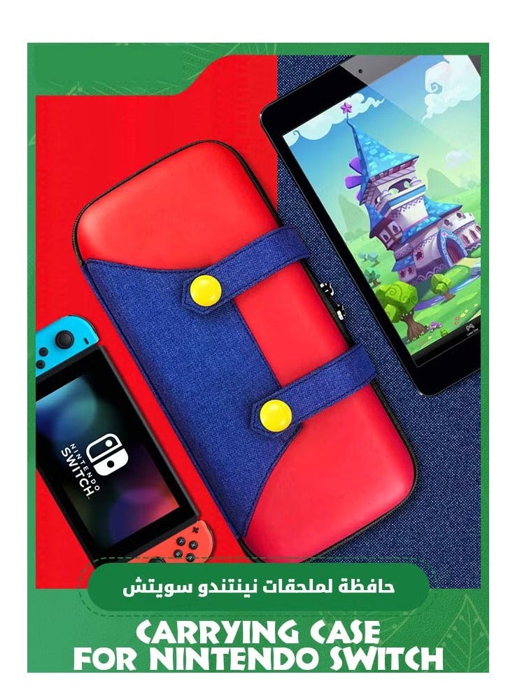 Carrying Case for Nintendo Switch Super Mario Protective Cover Portable Travel Hard Case Bundle - Image 1
