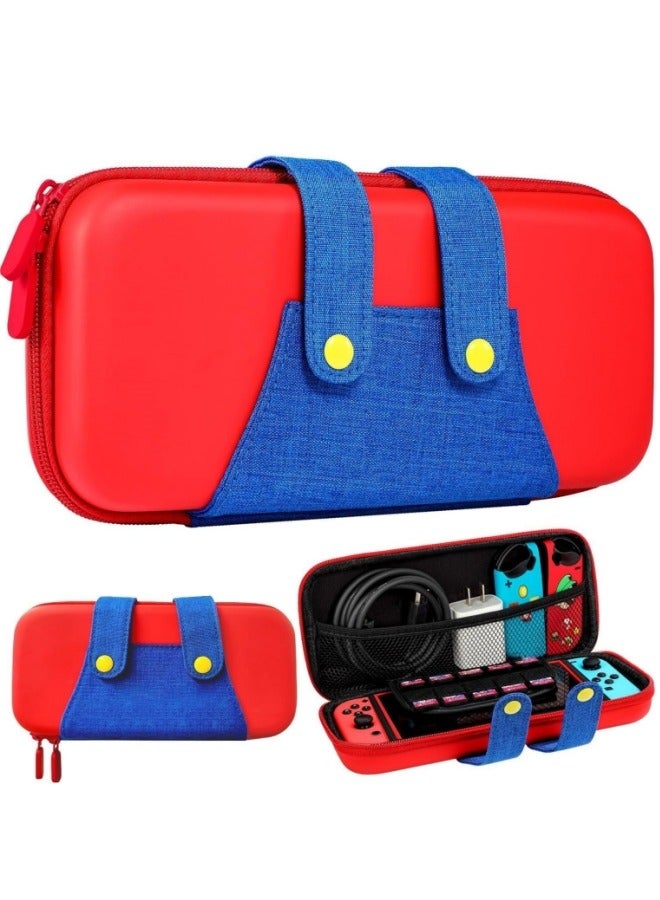 Carrying Case for Nintendo Switch Super Mario Protective Cover Portable Travel Hard Case Bundle - Image 2
