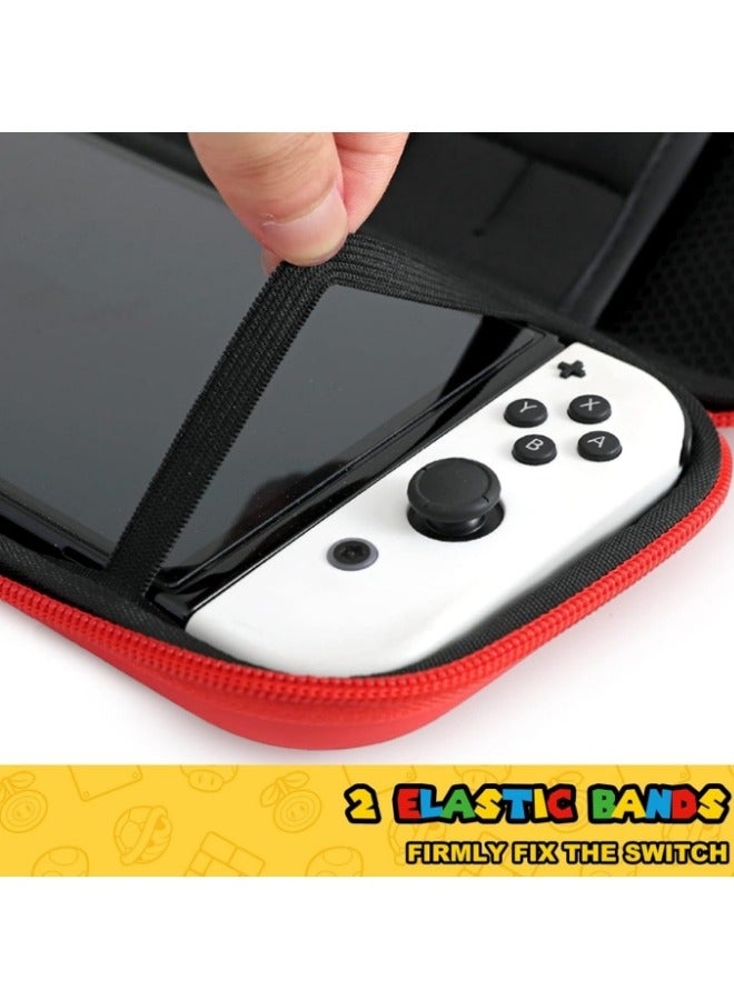 Carrying Case for Nintendo Switch Super Mario Protective Cover Portable Travel Hard Case Bundle - Image 4