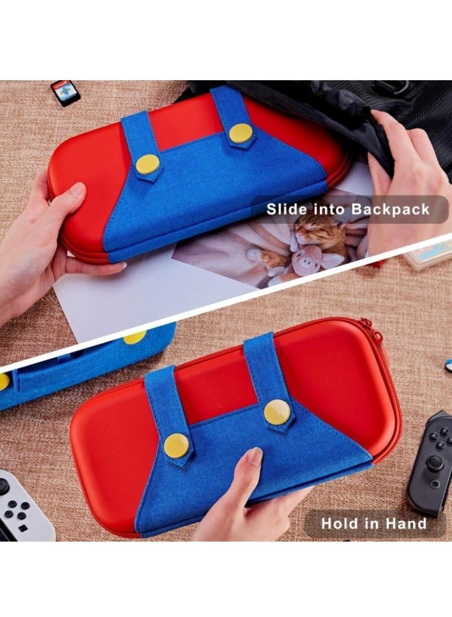 Carrying Case for Nintendo Switch Super Mario Protective Cover Portable Travel Hard Case Bundle - Image 3