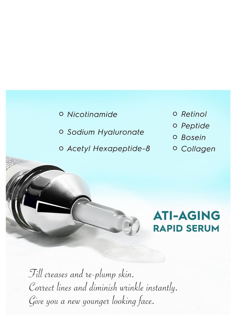 إيلهو كريم تجاعيد للوجه، سيروم مقاوم للشيخوخة، كريم لشد البشرة للوجه، كريم لرفع الوجه فوراً، مزيل تجاعيد فوري للوجه، كريم للعيون والرقبة - Image 3