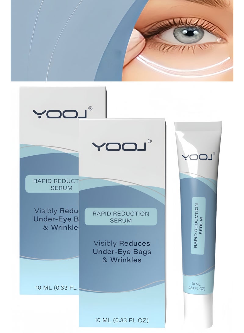 YOOJ 2-PACKS Eye Serum - Visibly Reduces Under-Eye Bags, Wrinkles, Dark Circles, Fine Lines & Crow's Feet Instantly, Anti Aging Wrinkle Remover for Eye 10ml*2 - Image 1