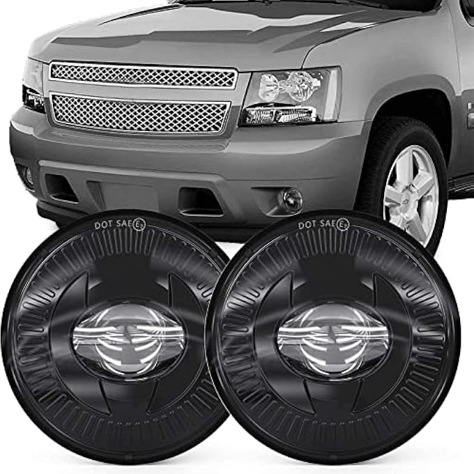 BICYACO Led Fog Lights 5202 Compatible With Chevy 0714 SuburbanTahoe0713 Avalanche1013 Camaro1516 Colorado15 SilveradoGmc AcadiaYukon 1 Pair Black - Image 2