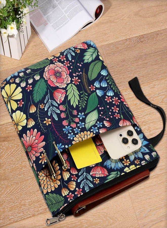 DSIUE Book Sleeve Book Lover Gifts Book Protector with Zipper, Book Covers for Paperbacks, Book Pouch with Pockets, Book Accessories Book Club Gifts,11.4 X 9 Inch - Image 4