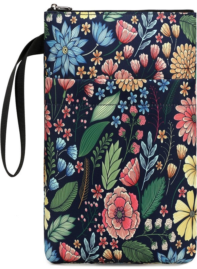 DSIUE Book Sleeve Book Lover Gifts Book Protector with Zipper, Book Covers for Paperbacks, Book Pouch with Pockets, Book Accessories Book Club Gifts,11.4 X 9 Inch - Image 1