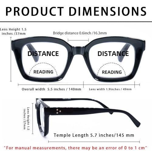 HIYANJN Bifocal Reading Glasses For Women Men Blue Light Computer Readers Clear Top Transition Ladies Eyewear - Image 3
