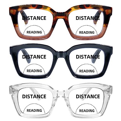 HIYANJN Bifocal Reading Glasses For Women Men Blue Light Computer Readers Clear Top Transition Ladies Eyewear - Image 1