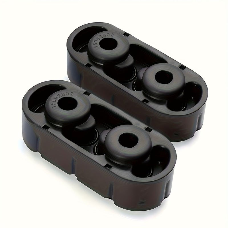 2pcs Heavy Duty Exhaust Muffler Hooks Rubber Insulators With 2 Holes 0 5 Inch Diameter Motorcycle ATV Scooter Exhaust System Easy Installation - Image 1